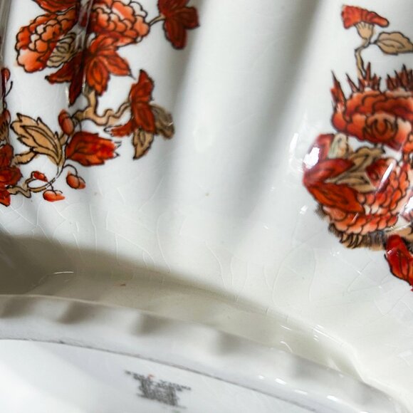 Copeland India Tree Serving Bowl with Handles, Rare - Picture 12 of 13